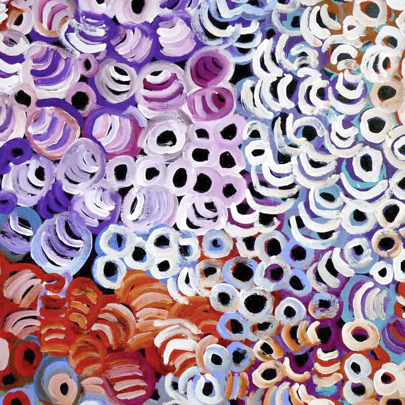 Soakage by Lena Pwerle by Lena Pwerle, 180cm x 120cm. Australian Aboriginal Art.