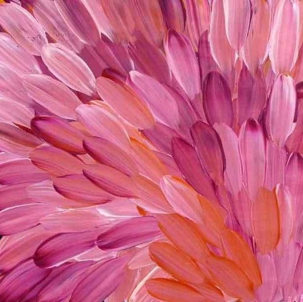 Leaves by Gloria Petyarre, 45cm x 45cm. Aboriginal Painting. #AboriginalArt #UtopiaLane
