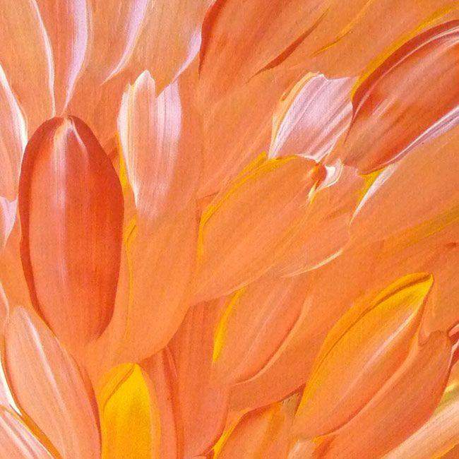 Leaves by Gloria Petyarre by Gloria Petyarre, 60cm x 30cm. Australian Aboriginal Art.