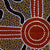 Bush Plum Dreaming by Lindsay Bird by Lindsay Bird Mpetyane, 45cm x 45cm. Australian Aboriginal Art.