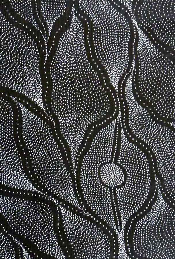 Country by Delvine Petyarre (SOLD), 90cm x 45cm. Aboriginal Painting. #AboriginalArt #UtopiaLane