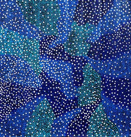 Bush Plum Dreaming by Josie (Josepha) Petrick, 45cm x 45cm. Aboriginal Painting. #AboriginalArt #UtopiaLane