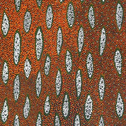 Ilyarnaty by Michelle Lion Kngwarrey, 90cm x 30cm. Aboriginal Painting. #AboriginalArt #UtopiaLane