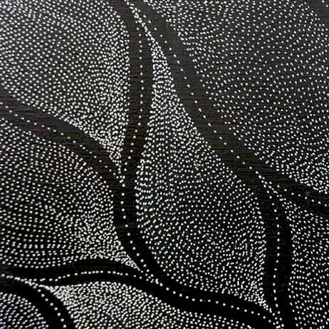 Country by Delvine Petyarre by Delvine Petyarre, 180cm x 60cm. Australian Aboriginal Art.