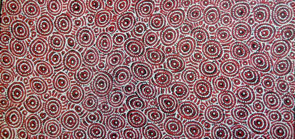 Iylenkyla by Jilly Jones (SOLD), 40cm x 20cm. Aboriginal Painting. #AboriginalArt #UtopiaLane