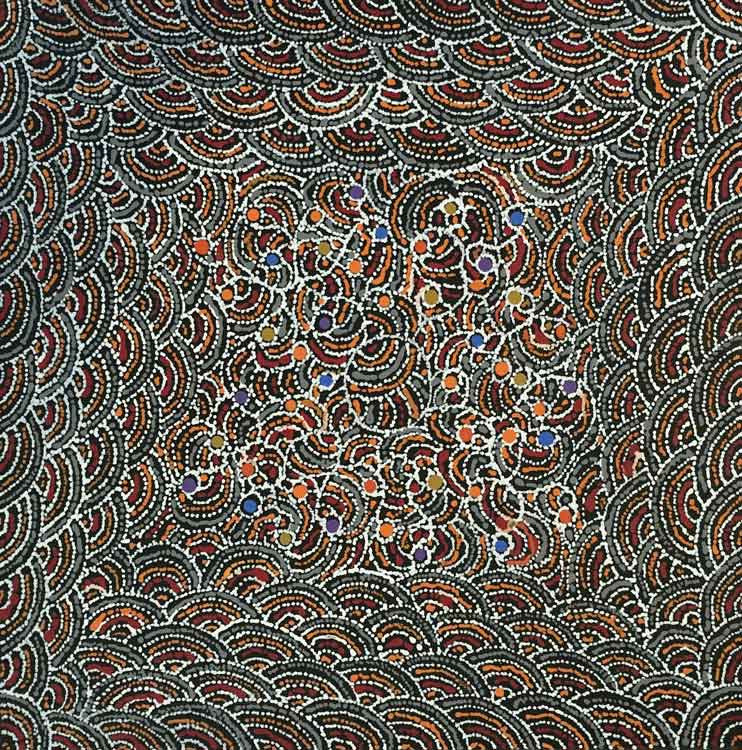 Honey Ant Dreaming by Julie Pengarte (SOLD), 30cm x 30cm. Aboriginal Painting. #AboriginalArt #UtopiaLane