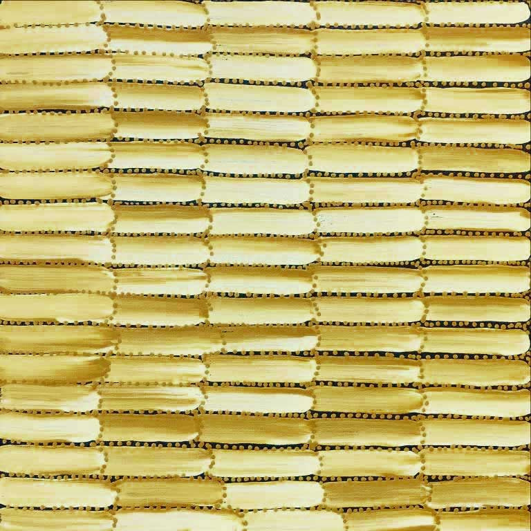 Anaty (Desert Yam) by Jeannie Mills Pwerle (SOLD), 30cm x 30cm. Aboriginal Painting. #AboriginalArt #UtopiaLane