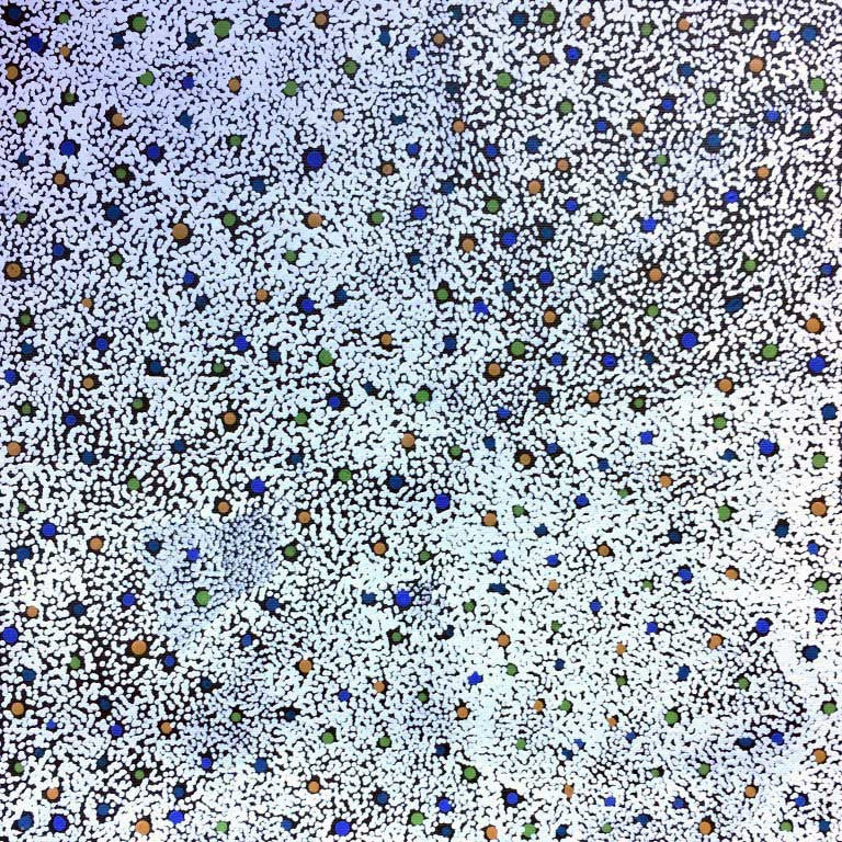 Anwekety (Conkerberry) by Elizabeth Mpetyane, 30cm x 30cm. Aboriginal Painting. #AboriginalArt #UtopiaLane