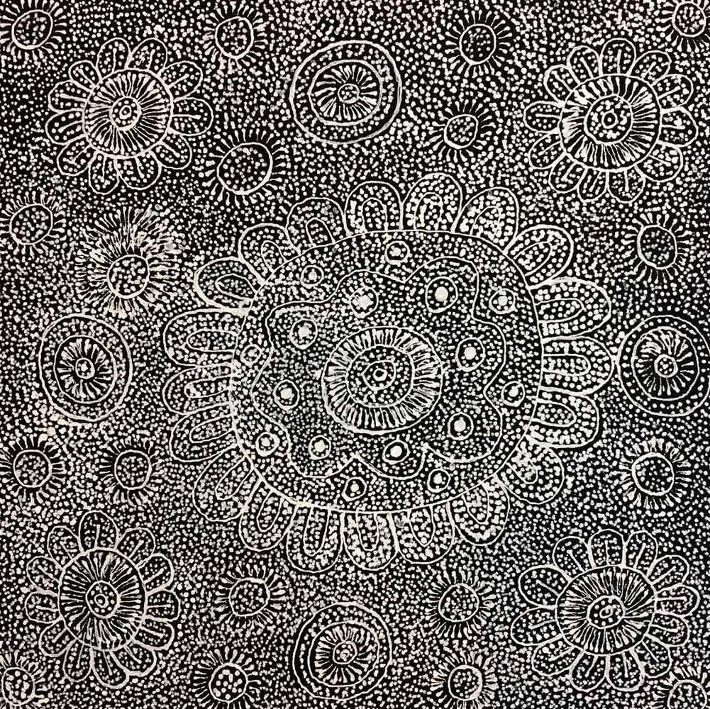 Alhepalh by Audrey Morton Kngwarreye by Audrey Morton Kngwarreye, 30cm x 30cm. Australian Aboriginal Art.