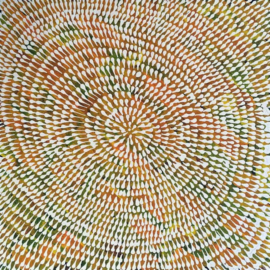 Tharrkarr (Honey Grevillea) by Sandra Jones Petyarr, 30cm x 30cm. Aboriginal Painting. #AboriginalArt #UtopiaLane