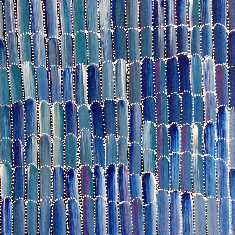 Anaty (Desert Yam) by Jeannie Mills Pwerle, 30cm x 30cm. Aboriginal Painting. #AboriginalArt #UtopiaLane