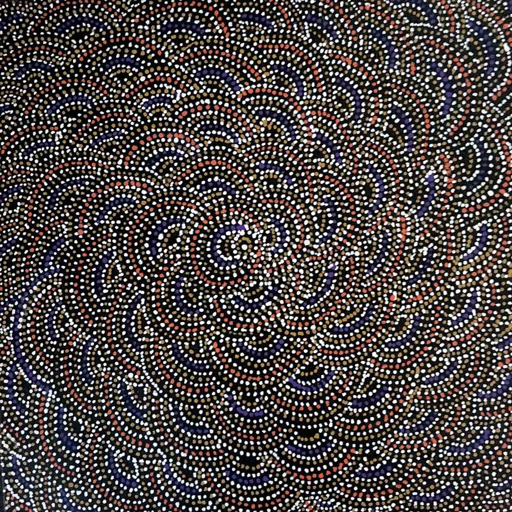 Yerramp (Honey Ant) Dreaming by Nora Petyarre, 30cm x 30cm. Aboriginal Painting. #AboriginalArt #UtopiaLane