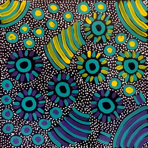 Women's Ceremony by Freda Price Pwerle by Freda Price Pwerle, 30cm x 30cm. Australian Aboriginal Art.