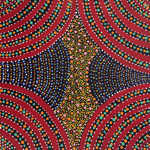 Ntyemeny (Berries) by Shirley Dixon by Shirley Dixon, 30cm x 30cm. Australian Aboriginal Art.