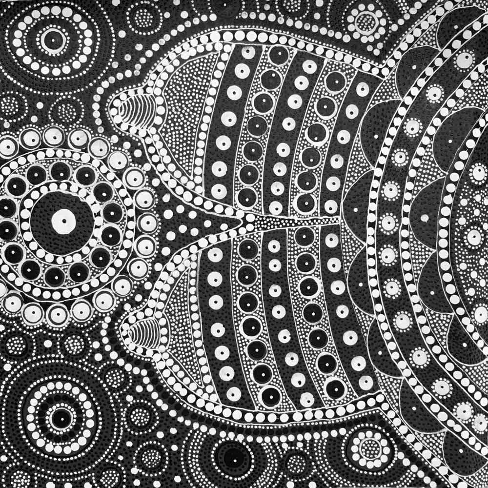 Awelye for Ahakeye by Tanya Bird Mpetyane by Tanya Bird Mpetyane, 30cm x 30cm. Australian Aboriginal Art.