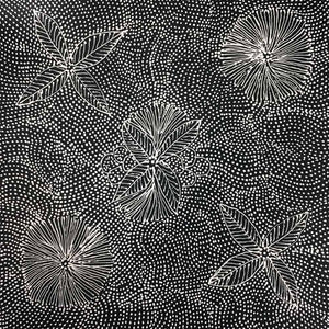 Sugarbag by Jessie Hunter by Susan Hunter, 30cm x 30cm. Australian Aboriginal Art.