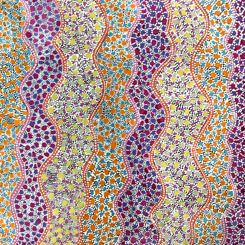 Ilyarnayt by Lily Lion Kngwarrey by Lily Lion Kngwarrey, 30cm x 30cm. Australian Aboriginal Art.
