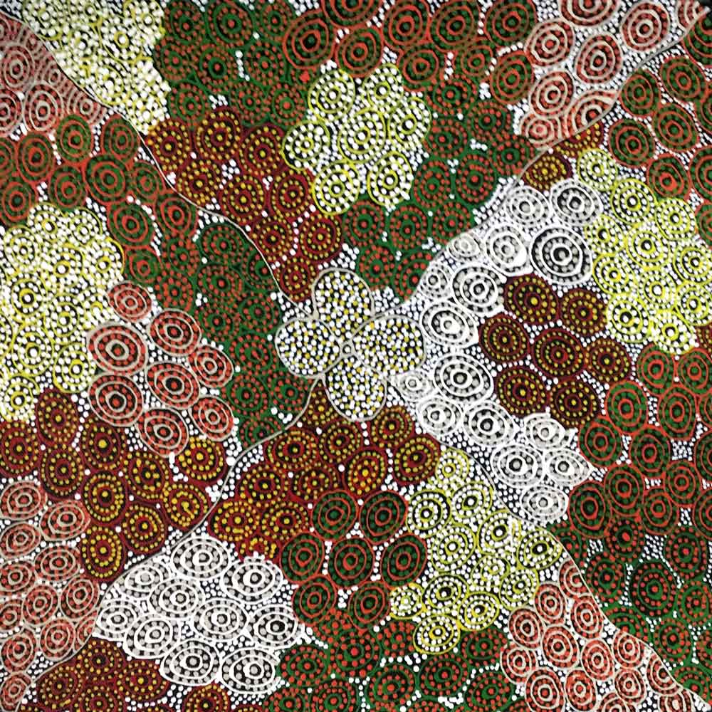 Country by Annie Hunter by Annie Hunter, 30cm x 30cm. Australian Aboriginal Art.