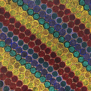 Ntyemeny (Berries) by Maureen Dixon by Maureen Dixon, 30cm x 30cm. Australian Aboriginal Art.