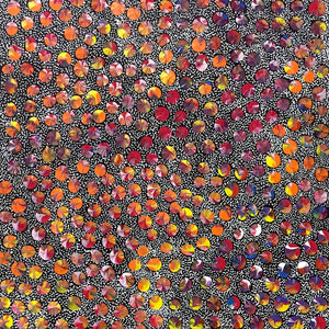 Pencil Yam Seed by Eileen Bird by Eileen Bird Nungarai, 30cm x 30cm. Australian Aboriginal Art.
