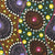 Alpar Seed Story by Karen Bird Ngale by Karen Bird Ngale, 30cm x 30cm. Australian Aboriginal Art.