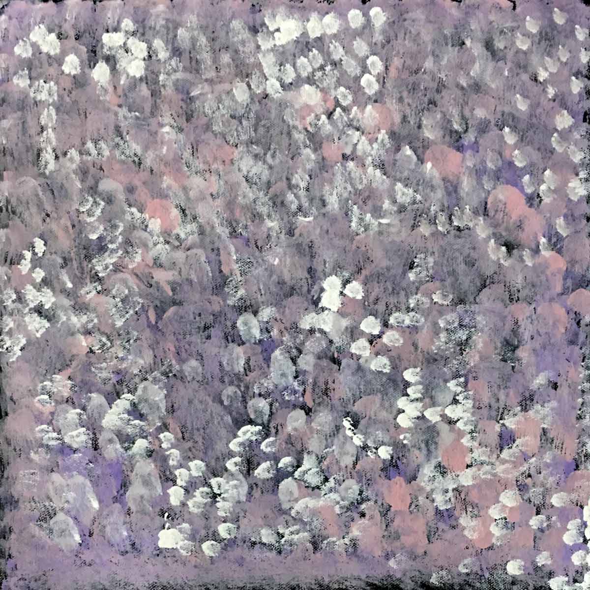 Bush Medicine by Isobel Okai by Isobel Okai, 30cm x 30cm. Australian Aboriginal Art.