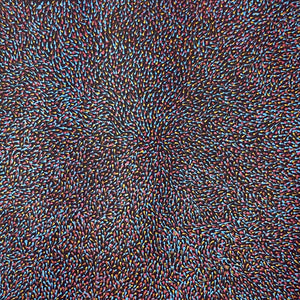 Pencil Yam Flower by Elizabeth Loy by Elizabeth Loy Kngwarreye, 30cm x 30cm. Australian Aboriginal Art.