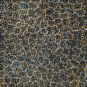 Pencil Yam Flower by Elizabeth Loy by Elizabeth Loy Kngwarreye, 30cm x 30cm. Australian Aboriginal Art.