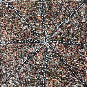 Bush Medicine by Patsy Long Kemarre by Patsy Long Kemarre, 30cm x 30cm. Australian Aboriginal Art.