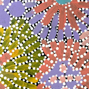 Alhepalh by Janice Clarke Kngwarreye by Janice Clarke Kngwarreye, 30cm x 30cm. Australian Aboriginal Art.