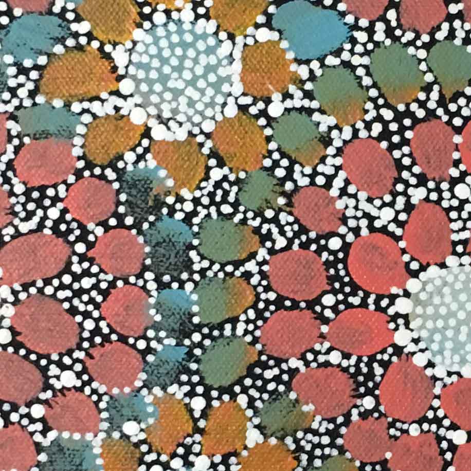 Alhepalh by Janice Clarke Kngwarreye-by-Janice Clarke Kngwarreye-30cm x 30cm-at-Utopia-Lane-Gallery #AboriginalArt #Janice Clarke Kngwarreye