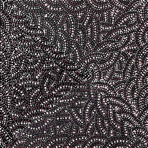 Arwengerrp (Bush Turkey) by Rosie Pwerle by Rosie Pwerle, 30cm x 30cm. Australian Aboriginal Art.