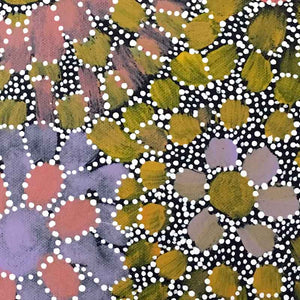 Alhepalh by Hazel Morton Kngwarreye by Hazel Morton Kngwarrey, 30cm x 30cm. Australian Aboriginal Art.
