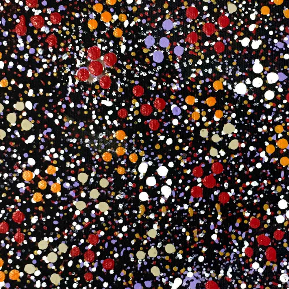 Country by May Lewis by May Lewis, 30cm x 30cm. Australian Aboriginal Art.