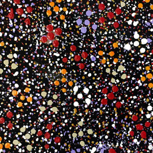 Country by May Lewis by May Lewis, 30cm x 30cm. Australian Aboriginal Art.