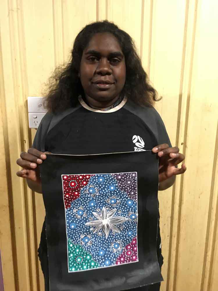 Yam Flower by Tenallie Mills (SOLD)