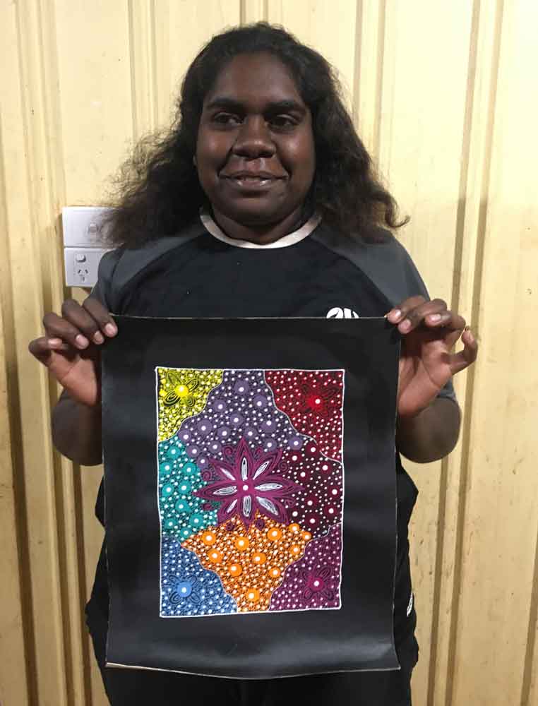 Yam Flower by Tenallie Mills (SOLD)