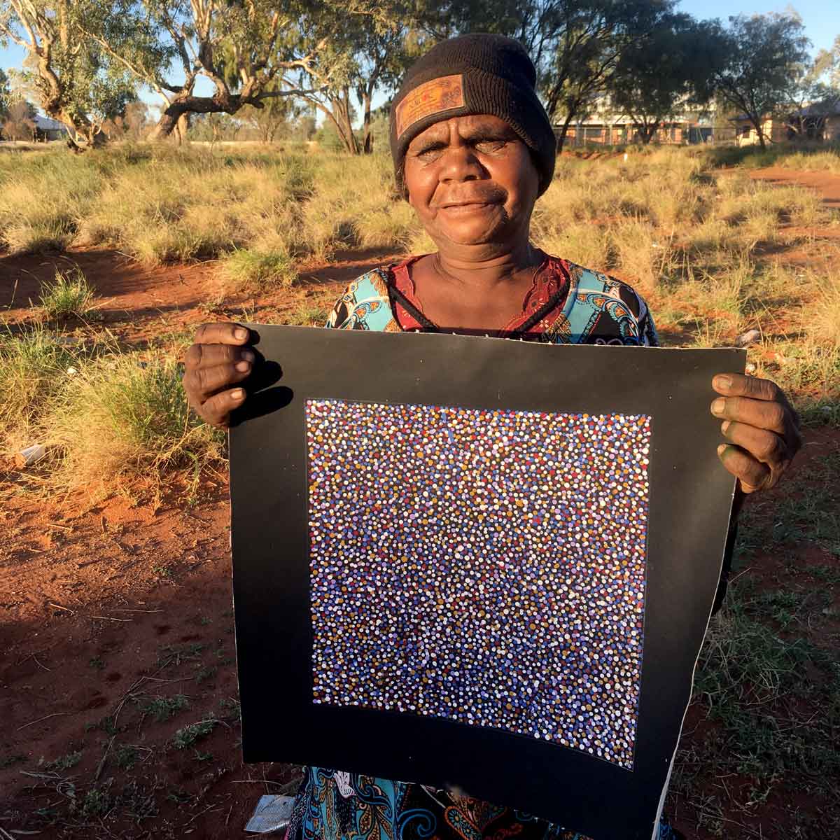 Pencil Yam Seed by Josie Kunoth Petyarre (SOLD)