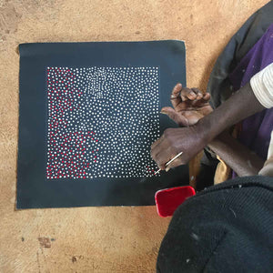 Pencil Yam Seed by Josie Kunoth Petyarre (SOLD)