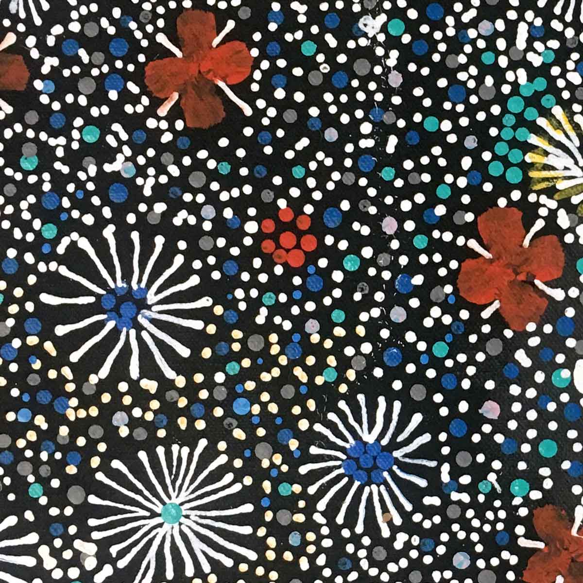 Centipede Story by Jilly Jones Petyarr. Australian Aboriginal Art.