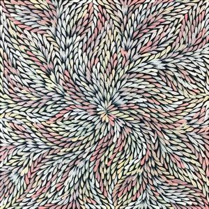 Yam Leaf by Dulcie Pwerle Long. Australian Aboriginal Art.