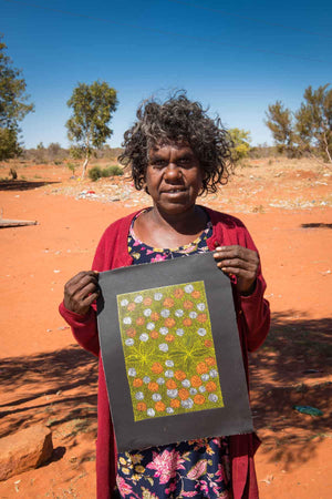 Ilyarnayt Flower by Hazel Morton, Australian Aboriginal Art 