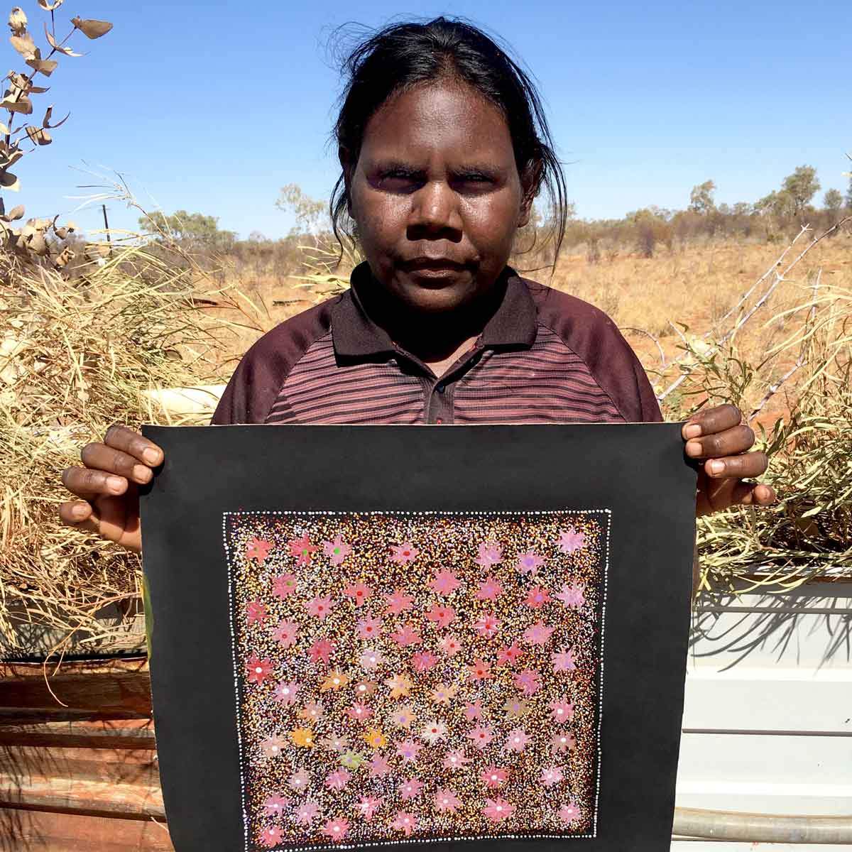 Bush Yam by Doreen Kunoth Petyarre (SOLD)