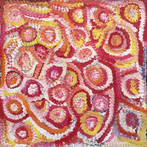 Pencil Yam Story by Dolly Mills Petyarre. Australian Aboriginal Art