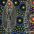 Dreamtime Sisters painting by Colleen Wallace Nungari. Australian Aboriginal Art.