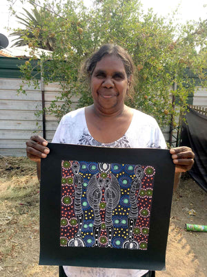 Dreamtime Sisters by Colleen Wallace Nungari (SOLD)