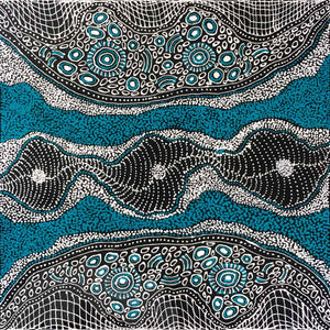 My Country by Dulcie Pwerle Long. Australian Aboriginal Art.