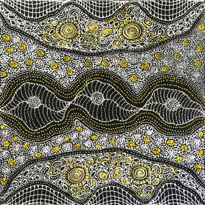 My Country by Dulcie Pwerle Long. Australian Aboriginal Art.