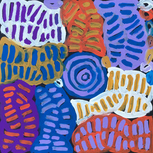 My Mother's Country by Betty Mbitjana. Australian Aboriginal Art.