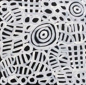My Mother's Country by Betty Mbitjana. Australian Aboriginal Art.